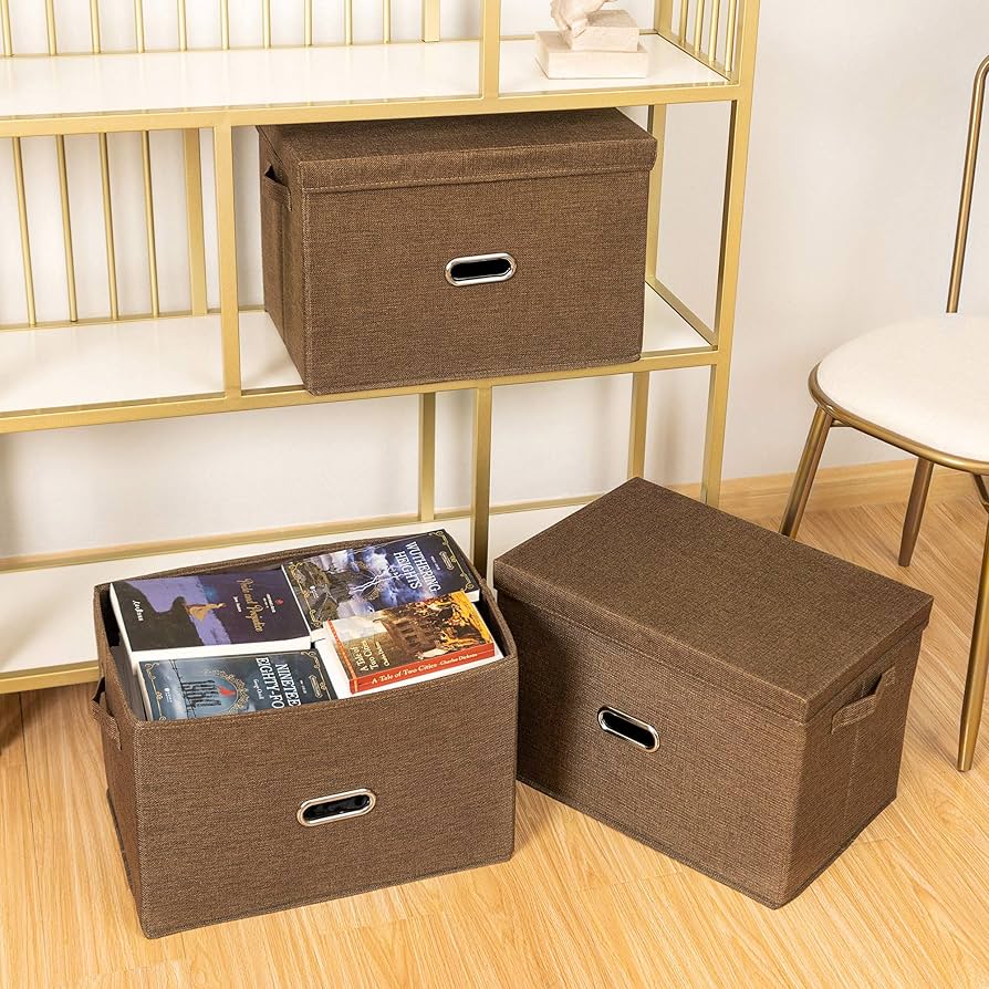 折り畳み収納BOX 収納ケース3個セット Amazon｜収納ボックス 3個セット ふたつきボックス 折り畳み